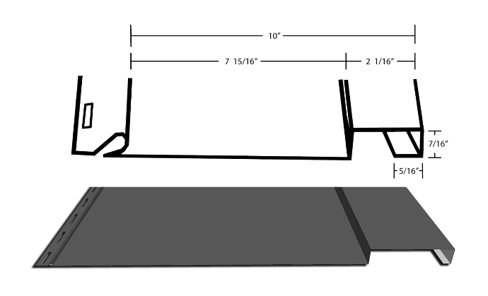 Modern metal board and batten siding installed vertically on a residential home for a clean, farmhouse-style exterior