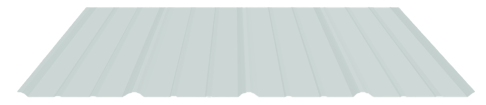 Metal panel in Pure White color finish